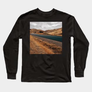 Road Through Barren Countryside Long Sleeve T-Shirt